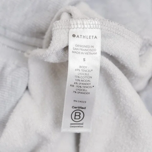 Athleta Heather Gray Leopard-Print Zip Hoodie - Picture 10 of 11